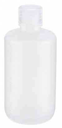 APPROVED VENDOR Laboratory Bottle: HDPE, 250 mL, 250 mL, Natural, 24-410 mm Screw Closure Size (MPN 209048). Key specifications — Body Color: Natural; Closure Attached: Attached; Brand: APPROVED VENDOR; Pre-Cleaned: None; Closure Included: Yes.