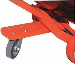WESCO Third Wheel: 5 in Overall Ht, 5 in H x 2 1/2 in W x 2 in D, 2 1/2 in Overall Lg, Rubber (MPN 240210). Key specifications — Manufacturer Part Number: 240210; Accessory Type: Replacement Wheel; Compatible with Product Type: Wesco Hand Trucks.