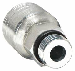 AEROQUIP Hydraulic Crimp Fitting: Steel x Steel, Straight, -8 For Hose Dash Size, Male x Genderless (MPN 1AA8MB8). Key specifications — Fitting Gender: Male x Genderless; Fitting Connection Type: ORB x Crimp; Thread Size: 3/4"-16; For Hose Dash Size: -8; Brand: AEROQUIP.