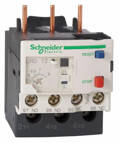 SCHNEIDER Overload Relay: Thermal Protection, 3 Poles, 1NO/1NC, Phase Loss Sensitivity - IEC Thermal Overload Relays
