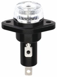 BUSSMANN Panel Mount Fuse Holder: For Fuse Size 13/32 in x 1 1/2 in, 1 Pole, 30 A Max, 600 V AC (MPN HPF-C). Key specifications — Fuse Holder Termination Type: 1/4 in Quick Connect; Fuse Holder Cap Style: Screw Knob; Brand: BUSSMANN.