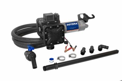 FILL-RITE Electric Drum Pump: Pump with Hose & Nozzle, 1/4 hp HP, 12 V DC, 13 gpm - Diaphragm Drum Pumps