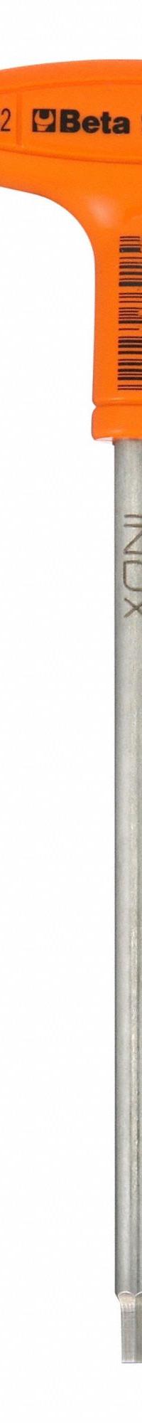 BETA Hex Key: 0 Ball Ends, 5/32 in Tip Size, SAE, Long, Stainless Steel, Satin, 5 1/2 in Long Arm Lg (MPN 96T INOX). Key specifications — attr1205521: BETA; attr1205526: Satin.