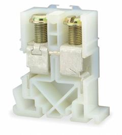 SQUARE D Terminal Block: DIN Rail Mounting Type, Screw Clamp Wire Termination, 2 Wire Terminals (MPN 9080GD6). Key specifications — Brand: SQUARE D; For Minimum Wire Size: 12 AWG.