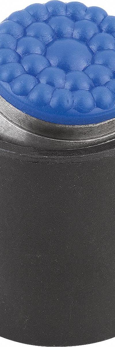 KIPP Tapped Gripper w/Polyurethane Pad: M6 - Tapped Grippers with Polyurethane Pad