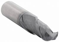 WIDIA HANITA Ball End Mill: Carbide, TiAlN Coated, 2 Flute, 3/8" Mill Dia, 7/8" LOC, 2-1/2" OAL (MPN I2B0375T087R)