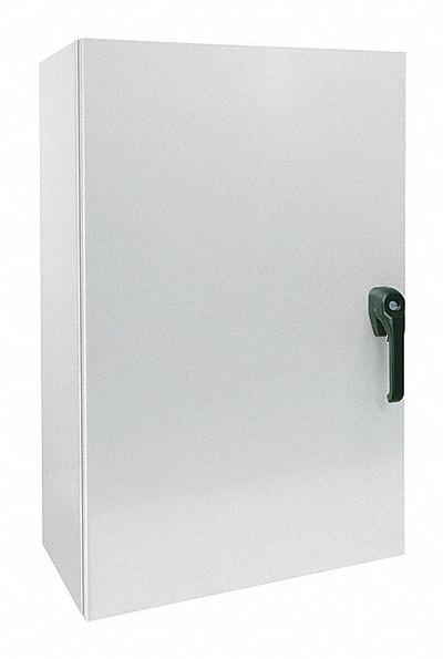 WIEGMANN Enclosure: Steel, 20 in x 20 in x 12 in, NEMA 12/13/3R/4, Solid Cover, Hinged - Steel Washdown Enclosures