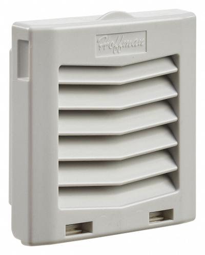 HOFFMAN Exhaust Grill and Filter: For Easy Filter Repl, Plastic - Electrical Enclosure Accessories & Replacement Parts