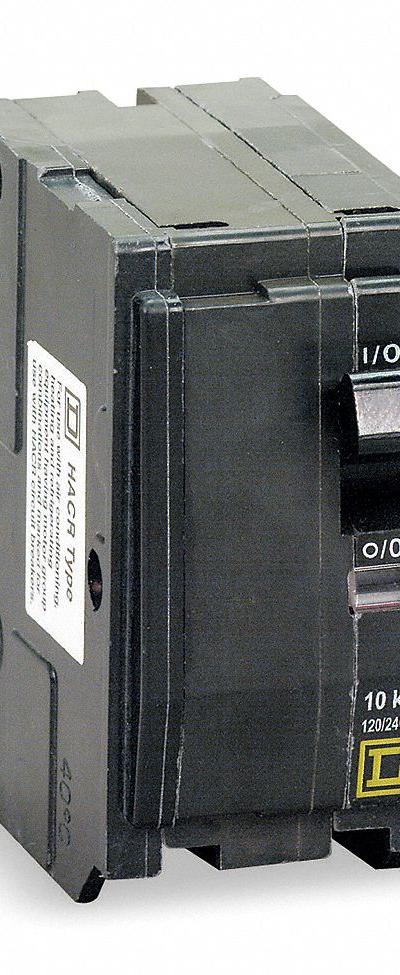 SQUARE D Miniature Circuit Breaker: 175 A, 120/240V AC, Single Phase, 22kA at 120/240V AC - QO Series, Plug-In Square D Miniature Circuit Breakers