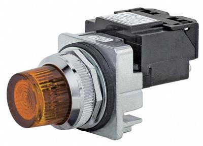 Siemens Pilot Light: 30 mm Panel Mounting Size, Amber, LED - LED Pilot-Lights