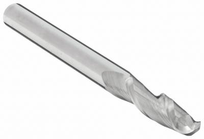 APPROVED VENDOR Ball End Mill: Carbide, 2 Flute, 3/16" Mill Dia, 3/4" LOC, 2-1/2" OAL (MPN 224-001012) - General Purpose Carbide Ball End Mills