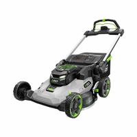 EGO Lawn Mower: Self-Propelled, 30 in Cutting Wd, Bag/Mulch/Side Discharge Location, 200 cc, 56 V (MPN LM3000SP). Key specifications — Run Time: 75 min; Battery Platform: 56V ARC Lithium™; Deck Material: Composite; Brand: EGO; Speed Settings: Variable; Power Source: Battery-Powered.