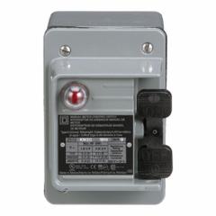 SQUARE D Manual Motor Switch: 3 Poles, 30 A, 4 NEMA Rating, Pilot Light: Red Light (440-600V AC) (MPN 2510KW2C). Key specifications — Brand: SQUARE D; Maximum Voltage Rating: 600V AC; Mounting Style: Surface; Pilot Light: Red Light (440-600V AC); Enclosure Material: Painted Steel.