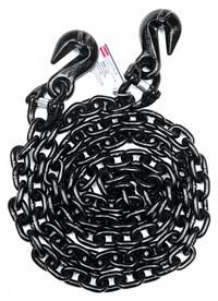 DAYTON Chain Sling: 3/8 in Chain Trade Size, 80 Chain Grade, Grab Hook, Steel, Fixed, 10 ft Sling Lg (MPN 2UKE3). Key specifications — Hook Type Included: Grab Hook; Brand: DAYTON.