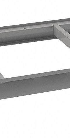 TENNSCO Bulk Storage Deck Level: 48 in x 24 in x 3 5/8 in, 14 ga Beams, 4,150 lb Load Capacity (MPN BPB-48-24). Key specifications — Frame Finish: Epoxy Coated; Frame Material: Steel; Color: Industrial Gray; Includes: (2) 24 in Cross Bars; Brand: TENNSCO.