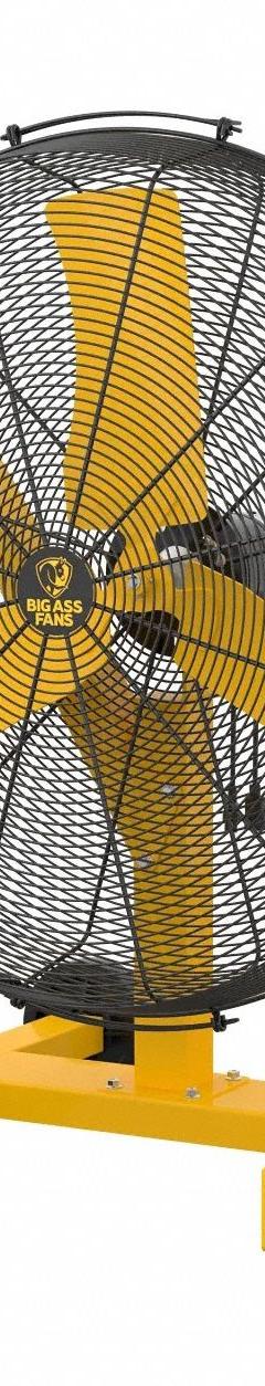 BIG ASS FANS Portable Fan: 36 1/2 in Blade Dia, Variable Speeds, 2/3 hp Motor HP, Non-Oscillating (MPN F-AE1-3601L10S34). Key specifications — Voltage: 120V AC; Brand: BIG ASS FANS; Number of Speeds: Variable; Oscillation: Non-Oscillating; Phase: Single.