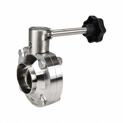 DIXON Butterfly Valve: 1/2 in Pipe Size, Solder, 140 psi Max. Pressure (CWP) - 3-A Certified Stainless Steel Butterfly Valves