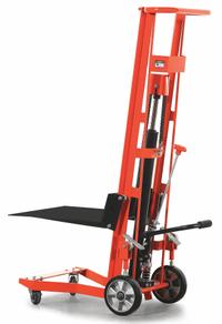 DAYTON Platform Lift Truck: 750 lb, 5 3/4 in to 54 in, Steel, 22 in L x 30 in W Platform, Foot Pump (MPN 2MPU8). Key specifications — attr1357334: DAYTON; attr1357306: (2) Swivel.