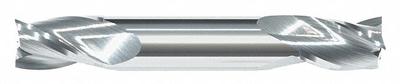 APPROVED VENDOR Square End Mill: Carbide, Double End, 3 Flute, 1/8" Mill Dia, 1/4" LOC - Double-End Carbide Square End Mills