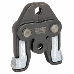 RIDGID Press Tool Jaw: 1/2 in Pipe, Copper, For Viega ProPress, Std Tool Types (MPN 76652). Key specifications — attr518773: Jaws; attr518762: Copper; attr518771: Copper; attr518761: Viega ProPress; attr518760: RIDGID.