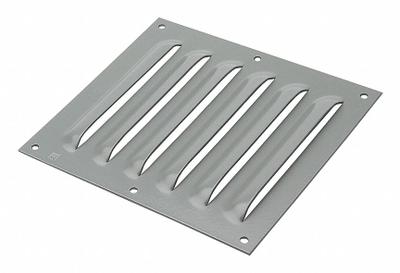 HOFFMAN Louvered Vent Kit: Louver Plate Kit, Mild Steel, 4.5 in Overall Ht, 5.5 in Overall Wd - Louver Plate Kits