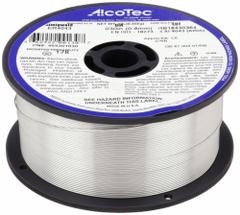 ALCOTEC MIG Welding Wire: Aluminum, ER4043, 0.03 in, 1 lb (MPN 404301030). Key specifications — Brand: ALCOTEC; Tensile Strength (As Welded): 34 ksi; Yield Strength (As Welded) (Merch): 28 ksi.