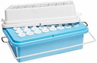 Cooler: 9 5/8 in Overall Lg, 4 1/8 in Overall Wd, 4 in Overall Ht, 2 mL Capacity, Polycarbonate (MPN 120075). Key specifications — Material: Polycarbonate; Product Type: Mini-Cooler; Brand: HEATHROW SCIENTIFIC.