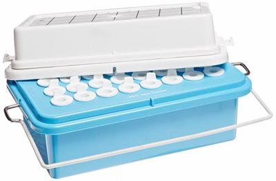 HEATHROW SCIENTIFIC Cooler: 9 5/8 in Overall Lg, 4 1/8 in Overall Wd, 4 in Overall Ht, 2 mL Capacity - Specimen Transport Coolers