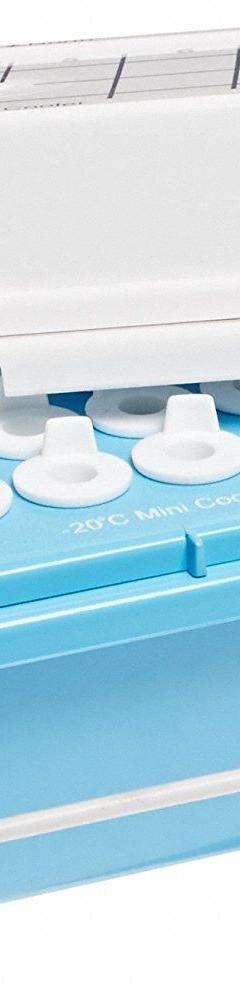 Cooler: 9 5/8 in Overall Lg, 4 1/8 in Overall Wd, 4 in Overall Ht, 2 mL Capacity, Polycarbonate (MPN 120075). Key specifications — Material: Polycarbonate; Product Type: Mini-Cooler; Brand: HEATHROW SCIENTIFIC.