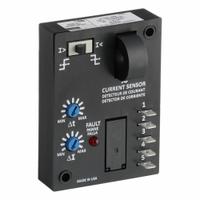 DAYTON Adjustable Current Sensing Relay: Surface Mounted, 10 A Current Rating, 120V AC, Tab (MPN 15V827). Key specifications — Adjustment Method: Switch; Electrical Connection: Quick Connect Tabs; Monitored Parameters: Undercurrent; Mounting Style: Surface; Status Indicator: LED Indicator; Trip Point: 5 to 50 A; Trip Point Type: Adjustable; Brand: DAYTON.