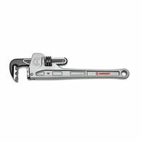 CRESCENT Pipe Wrench: Aluminum, 2 3/8 in Jaw Capacity, Serrated, 14 in Overall Lg, Ergonomic (MPN CAPW14). Key specifications — attr309808: Ergonomic; attr309815: Aluminum; attr324941: CRESCENT.