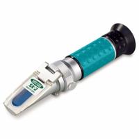 VEE GEE Refractometer: Sodium Chloride (NaCI), +/-0.2% Accuracy, Manual, Analog, 6 1/2 in Overall Dp (MPN 43035). Key specifications — Brand: VEE GEE; Accuracy: +/-0.2 %; Automatic Temperature Compensation Included: Manual; Resolution: 0.002; Test Parameters: Sodium Chloride (NaCI).
