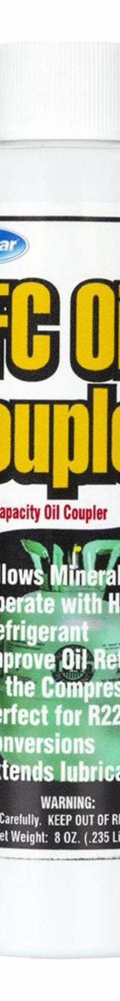 COMSTAR Mineral Oil: Mineral Oil, 8 oz, Yellow (MPN 45-850). Key specifications — Brand: COMSTAR; Compatible Refrigerant Group: HFC; Compatible Refrigerant Type: R-22; Product Type: HFC Oil Coupler.