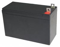 APPROVED VENDOR Sealed Lead Acid Battery: 12V DC, 10 Ah Capacity, 4.19 in Ht, 2.56 in Wd, 5.94 in Dp (MPN 5EFG9). Key specifications — Terminal Connection: Tab with 0.197 in Bolt Hole; Battery Cycle Type: Dual Purpose; Brand: APPROVED VENDOR; Housing Material: ABS.
