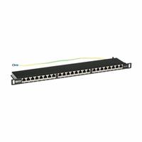 EATON TRIPP LITE Patch Panel: Flat, 0.5 Rack Units, 24 Ports, 6A, Krone IDC, N252A-024-HUSHK. Key specifications — Brand: EATON TRIPP LITE; Compatible Cable Performance Category: 6A; _Access Type: Rear Access; _Port Labeling: Front & Rear Numbered; _Rear Termination: Krone IDC; _Shielded: Shielded.