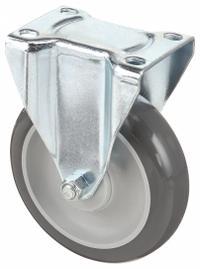 APPROVED VENDOR Plate Caster: Rigid, Polyurethane, 4 in Wheel Dia, 1 1/4 in Wheel Wd, Light Duty (MPN 2G049). Key specifications — Wheel/Tread Color: Gray; Brand: APPROVED VENDOR; Roll Up: Rigid.