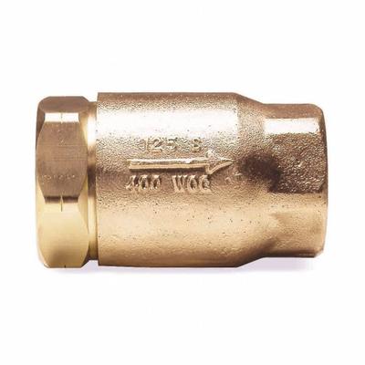 APOLLO Check Valve: Ball, Inline Valve Body, Bronze, 2 in Pipe Size, Press x Press - Bronze Ball Check Valves