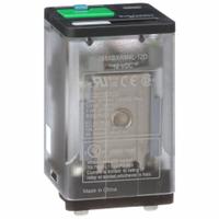 SCHNEIDER General Purpose Relay: Socket Mounted, 10 A Current Rating, 12V DC, DPDT, 8 Pins/Terminals (MPN 788XBXRM4L-12D). Key specifications — Brand: SCHNEIDER; Base Type: Square; Mounting Style: Plug-In; Pin Shape: Flat; Electrical Connection: Blade Terminal; Manufacturer Part Number: 788XBXRM4L-12D; Operating Current: 10 A at 28V DC-1 (1 NO Resistive Load Conforming to IEC); Series: 788R Series.