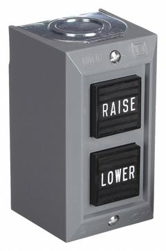 SQUARE D Control Station: (2) Push Buttons, 0 Pilot Lights, 2NO, Raise/Lower, (2) Momentary (MPN 9001BG209). Key specifications — attr1022946: Raise/Lower; attr1022956: (2) Black; attr211290: SQUARE D; attr1042017: Indoor Use Only; attr1089900: (2) Push Buttons.