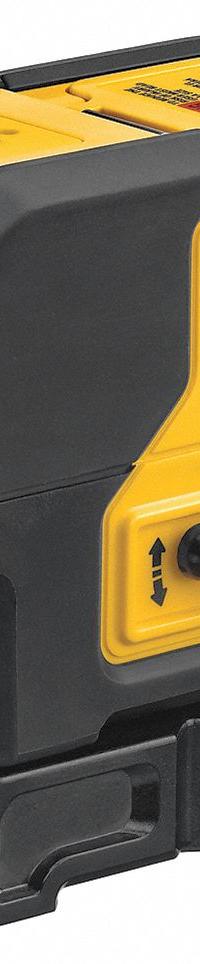 DEWALT Layout Laser Kit: 0 Lines and 3 Dots, Red Beam, 0 Planes, 100 - 200 ft Range w/o detector (MPN DW083K). Key specifications — attr935979: AA; attr934757: DEWALT; attr936112: ±1/4 in @ 100 ft; attr936114: Electronic Self-Leveling; attr935981: Case.