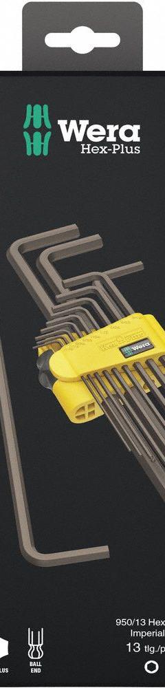 WERA Hex-Plus Key Set: 11 - 15 Pieces, Hex-Plus, L, SAE, Single Ball End, Long, 13 Pieces, Caddy (MPN 05021721001). Key specifications — attr1205554: WERA; attr1293176: 11 - 15 Pieces.