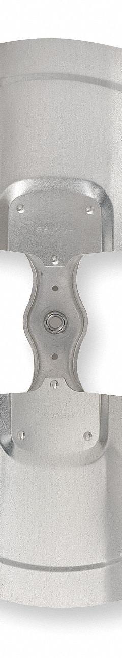 REVCOR Replacement Propeller: 18 in Propeller Dia., 1/2 in Bore Dia., 29° Pitch, 2 Blades, Aluminum (MPN T1802-29 L)