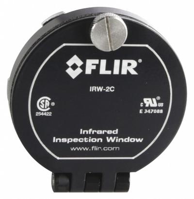 FLIR 2" Round Infrared Window: Viewing Panes, 2,474°F Optic Max Temp, -40°F Min Op Temp °F