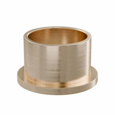 OILITE Flanged Sleeve Bearing: Bronze, SAE 841, 40 mm Bore, 46 mm OD, 32 mm Lg - Lubricated General Purpose Metallic Flanged Sleeve Bearings
