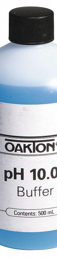 OAKTON Buffer - pH 10.01 - Color Coded Blue: ACS, 500 mL Volume, Liquid, pH 10.01, Plastic, 1 (MPN 00654-08). Key specifications — Brand: OAKTON; CAS Number: 62625-21-2; Chemical Family Type: Solution; Chemical Grade: ACS; Concentration: pH 10.01; Container Material: Plastic; Container Type: Bottle; Form: Liquid.