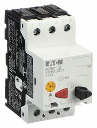 EATON Manual Motor Protector: Non-Reversing, 3 Poles, 12 A, Thermal Protection, Push Button (MPN XTPB012BC1). Key specifications — Maximum Voltage Rating: 600V AC; Brand: EATON; Thermal Units Required: None (Starter Includes Integrated Thermal Units); Frame Size (Width): 45mm (B Frame).
