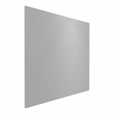 HADRIAN Partition Panel: Solid Plastic HDPE, Plastic, Gray, 55 in Ht, 46 in Wd - Panels & Panel Posts for Bathroom Partitions