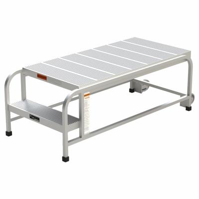 APPROVED VENDOR Mobile Work Platform: 1.7 ft Platform Ht - Max, 24 in x 49 in - Lightweight Tilt-&-Move Rolling Single-Access Platforms