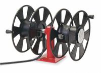 REELCRAFT Arc Welding Cable Reel: 250 A Current (Max), 1 AWG to 2/0 AWG, Hand Crank (MPN T-2462-0). Key specifications — attr434681: REELCRAFT; attr434676: T-2462-0; attr434704: Dual: Side by Side; attr434682: 1 AWG: 150 ft.
