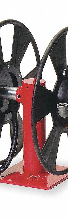 REELCRAFT Arc Welding Cable Reel: 250 A Current (Max), 1 AWG to 2/0 AWG, Hand Crank (MPN T-2462-0). Key specifications — attr434681: REELCRAFT; attr434676: T-2462-0; attr434704: Dual: Side by Side; attr434682: 1 AWG: 150 ft.